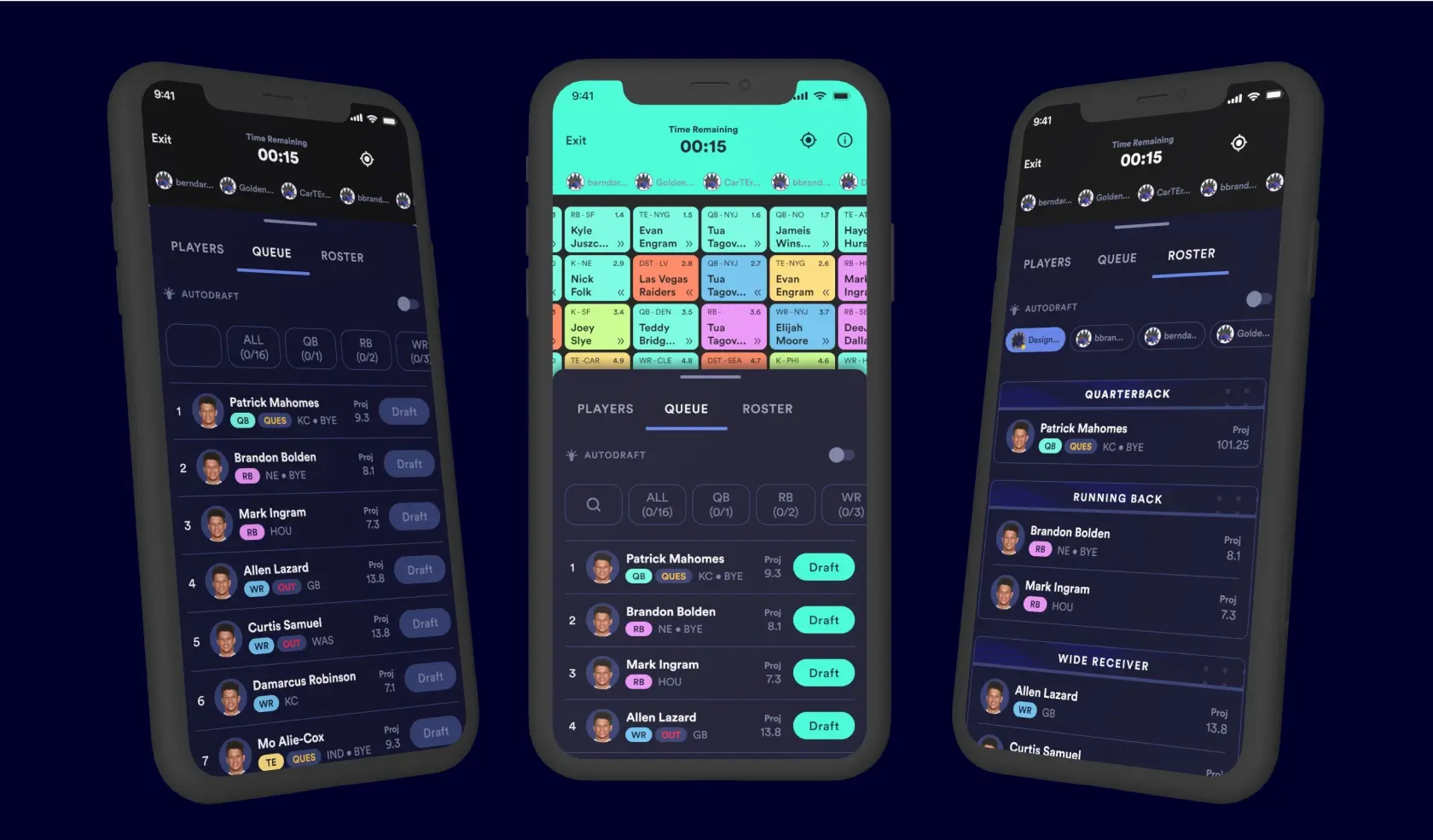 Play Snake Draft: Pick teams for various durations (2 weeks, 1 month, etc.), boost 1 player's score weekly, enjoy with friends free or cash.